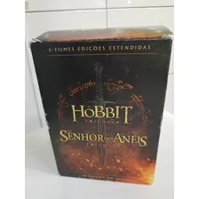 Box Dvd - O Hobbit Trilogia E O Senhor Dos Aneis Trilogia 