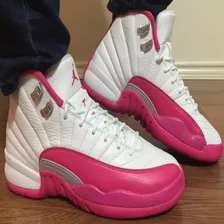 Tênis Nike Air Jordan Feminino Aj 12 Retro Vivid Pink Xll