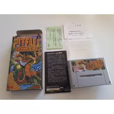 Pitfall Super Famicom Original Super Nintendo Snes Novo Raro