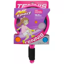 Juego De Tenis Raquetas Con Pelota Badminton & Rackets Ball