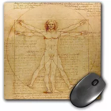 Mouse Pad Dibujo Leonardo Da Vinci 8 X 8 Pulgadas