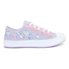 Tênis Infantil Menina Corações Lindíssimo Bf Shoes