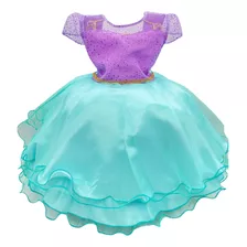 Vestido De Festa Infantil Temático Sereia Ariel