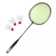 Kit Com 2 Raquetes De Badminton 3 Petecas E Bolsa Raqueteira