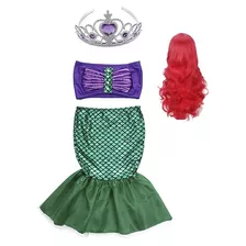 Disfraz Sirenita Ariel Para Niña