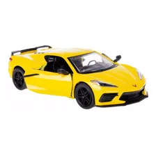 Miniatura De Ferro Chevrolet Corvette C8 2021 12cm 1:36