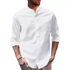 Camisa De Algodón Regular Fit Casual Para Hombre