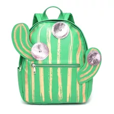 Mochila Couro Cactus Super Cute City Rock