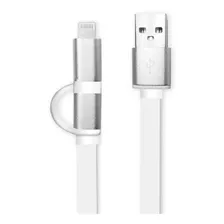 Cable Lightning Compatible iPhone + Micro Usb - 2 En 1 Argom