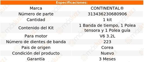 Distribucin Banda Kit Rodeo Isuzu V6 3.2l 93/97 Foto 3