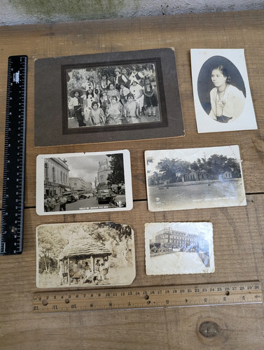 Antiguo Lote De Fotografías Y Postales De México 6