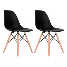 Pack 2 Sillas Eames Negras