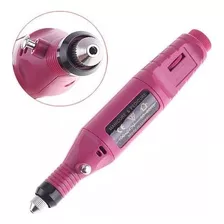 Lixadeira Lixa Motor Unha Elétrica Profissional Bivolt Rosa