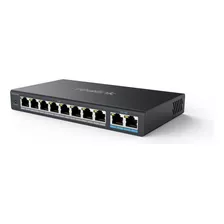 Reolink Switch Poe Con 8 Puertos Poe, 2 Puertos Gigabit Upli