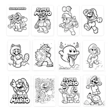 100 Páginas Para Colorear Pintar Super Mario Bros Imprimible