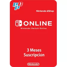 Tarjeta 3 Meses Nintendo Switch Online Prepago Estados Unido