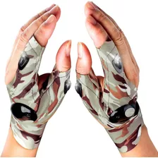 Guantes De Linterna Led Camuflaje + Destornillador