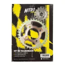 Kit Transmision Piñon Y Corona Nitro Pro Hd Cg 150 Titan
