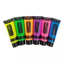 Pack Pintura Flúor Fiesta Neón Pinta Carita Cuerpo Iluminado