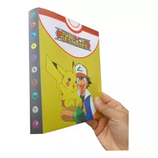 Álbum Pokémon Pikachu E Ash Para 240 Cartas 