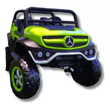 Carrinho Elétrico Infantil Mercedes Buggy Unimog Verde 12v