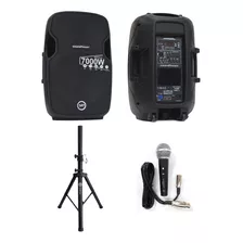 Cabina Activa 15 Soundpower Top Pack Incluye Base+microfono 