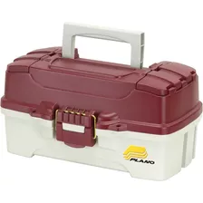 Caja Plano Plamt6211, P/ Equipo De Pesca, Color Rojo Y Bl...