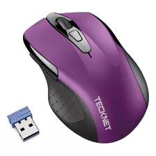 Mouse Tecknet Silencioso/purpura