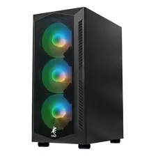 Case Gamer Strig Atx + 3 Fan Rgb + Controlador + Control