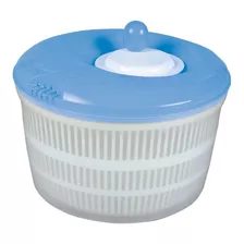 Seca Salada Grande 4,5 Litros Centrifuga Salada Verduras Cor Azul-claro