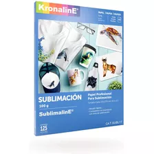 125 Hojas Sublimación Papel Para Sublimar Kronaline Y Cinta