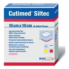 Cutimed Bsn Siltec 10cm X 10cm C/10 Apósitos