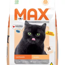 Max Cat Adulto Castrado Salmão E Arroz Professional Line 3kg