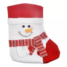 Bota Meia Natal Papai Noel Botinha Árvore Decoração Cor Boneco De Neve