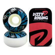 Roda Kronik 51mm 98a + Rolamento Dizzy Rolling