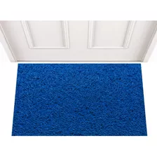 Capacho Vinil Cores 90cm X 60cm 12mm Casa Porta Tapete Cor Azul