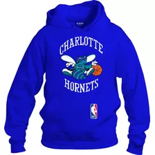 Sudadera Hoodie Estilo Charlotte Hornets M1- Adulto Niño