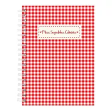  Impressos Store Caderno De Receitas Toalha Italiana Xadrez Vermelho E Branco Cor Vermelho