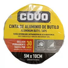 Cinta De Butilo Impermeable Aluminio 10cm X 5 Mts Rollo