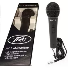 Microfone Peavey Pv7 Pv-7 Pv 7 Com Cabo Xlr/ Xlr 5 Metros Nf