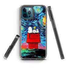 Funda Para iPhone Acrigel Snoopy Noche Estrellada Van Gogh 