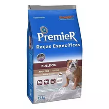 Alimento Premier Super Premium Raças Específicas Bulldog Para Cão Adulto De Raça Média Sabor Frango Em Sacola De 12kg