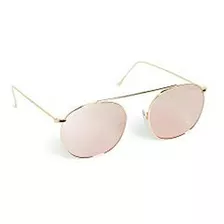 Lentes De Sol - Illesteva Women's Mykonos Ii Gold Sunglasses