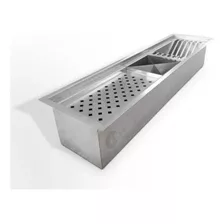 Calha Gourmet Canal Organizador Umida Escorredor Inox 60cm