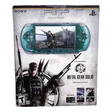 Psp Verde Metálico Edição Metal Gear Solid Peace Walker