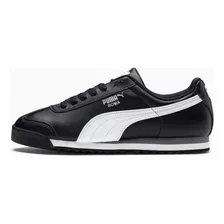 Tenis Para Hombre Puma Roma Basic Color Black/white/puma Silver - Adulto 25 Mx