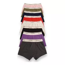 Pack X 4 Boxer Calvin Klein Clásico Liso Colores Hombre