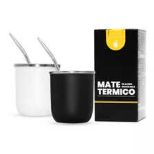 Mate Acero Inoxidable Termico + Bombilla Regalo