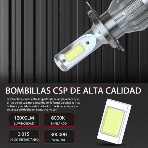 12000lm 9003 H4 H3 Focos Led Y Antiniebla Para Serie Nissan Foto 3