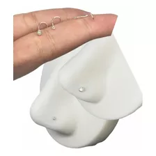 Piercing Nariz Prata Nostril Ponto De Luz Pedra Branca